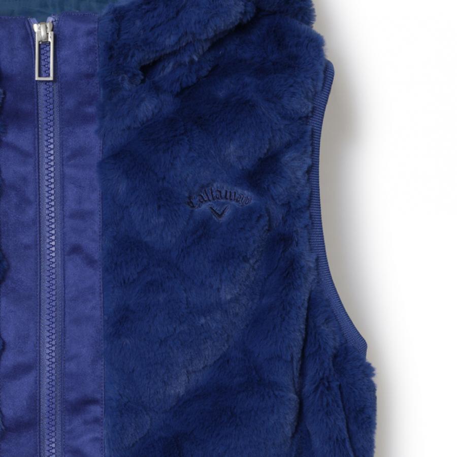 キャロウェイ レディース ゴルフウェア 秋 冬 ウインドベスト 21W8CW Vests01 Flower JQ Fur 2411216801 フラワージャガードのファーベスト Callaway|alpen-group|04