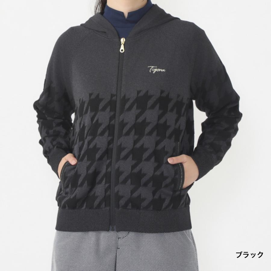 TIGORA（ティゴラ） レディース ゴルフウェア 長袖セーター 秋 冬