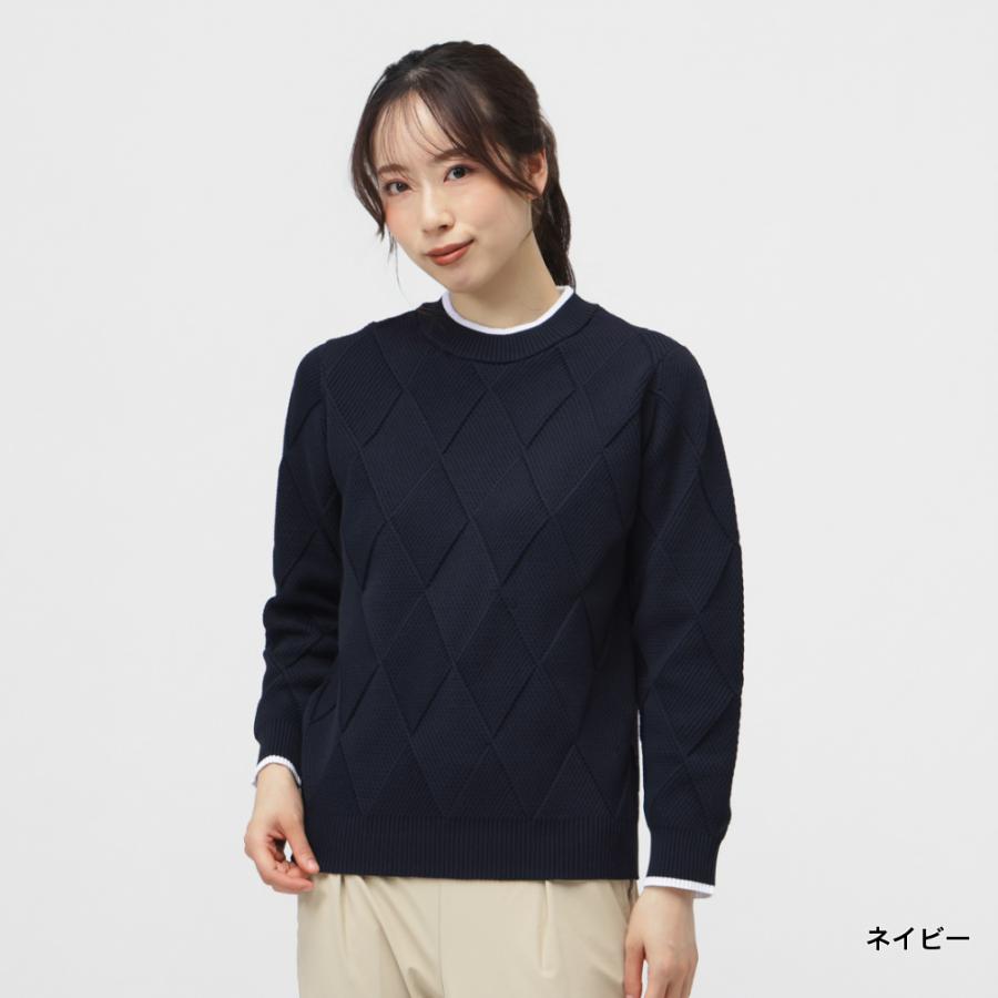 TIGORA（ティゴラ） レディース ゴルフウェア 長袖セーター 秋 冬