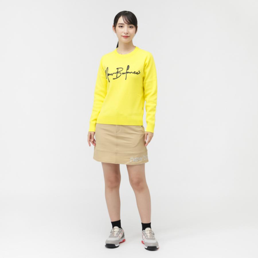 ニューバランスゴルフ ニット セーター レディース 2 黄色　蛍光 イエロー New Balance（ニューバランス） レディース ゴルフウェア 長袖セーター