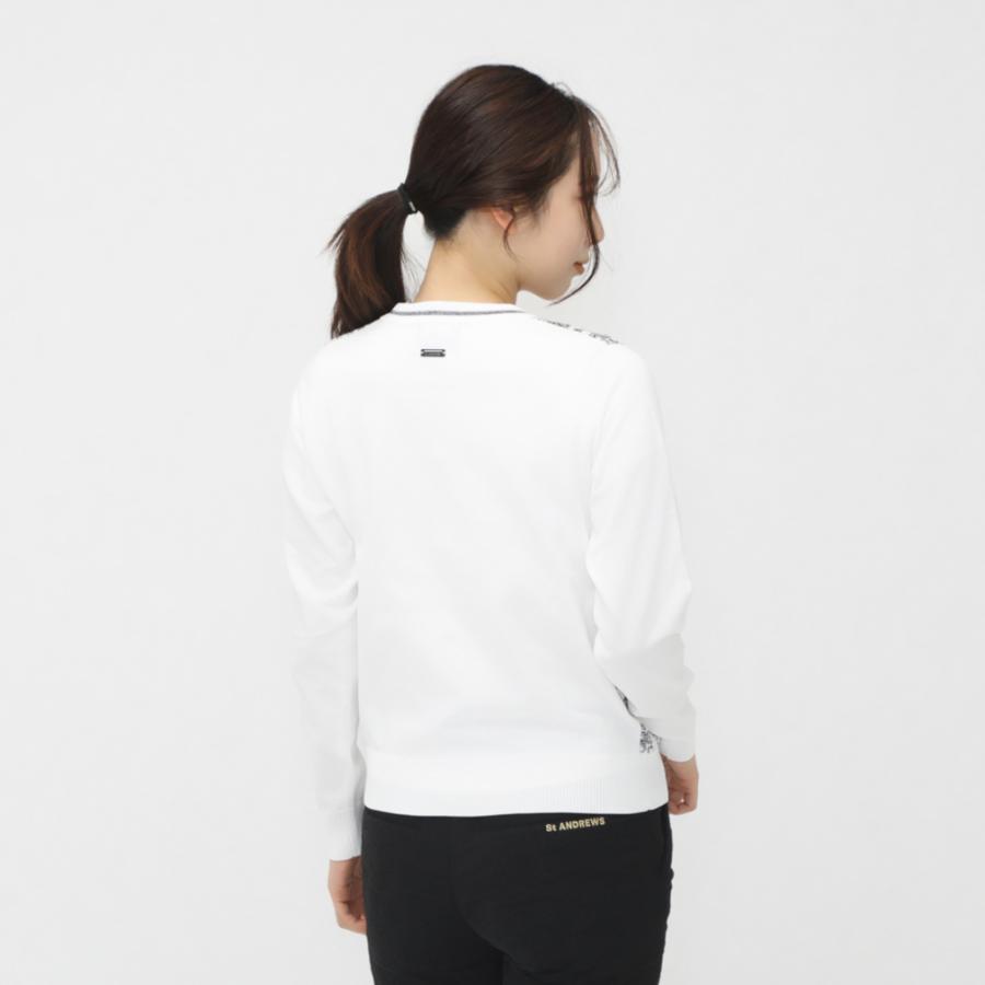 ゴルフ レディース セントアンドリュース カットソー 長袖人気春秋 セントアンドリュースの長袖カットソーを使ったスタイリング