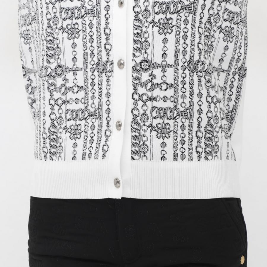 St Andrews ゴルフ ホワイト プルオーバーセーターM セール・アウトレット】ケーブル裏地付きプルオーバーセーター