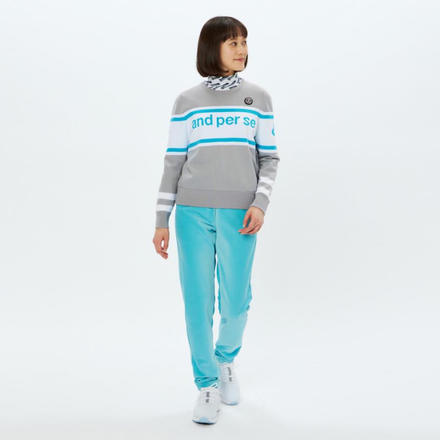 and per se（アンパスィ） レディース ゴルフウェア 長袖セーター 秋