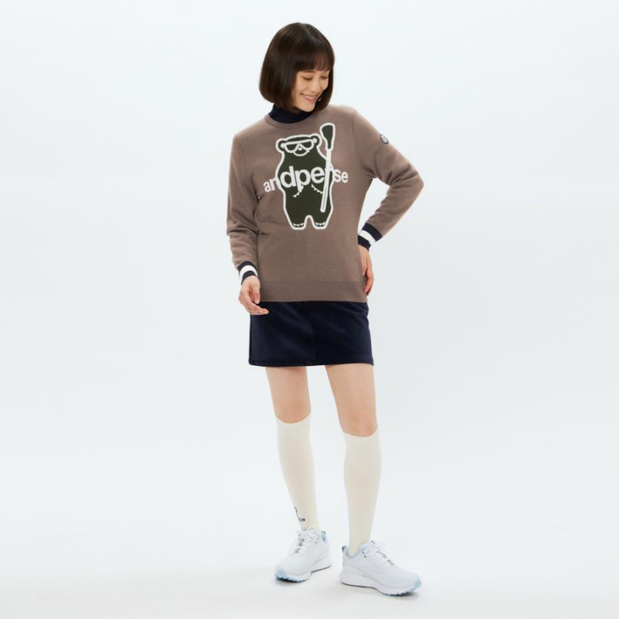 and per se（アンパスィ） レディース ゴルフウェア 長袖セーター 秋