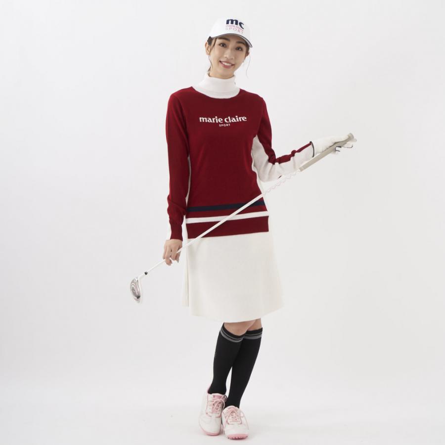 マリ クレール レディース ゴルフウェア 長袖セーター 秋 冬 タートルネックセーター 732701 marie claire|alpen-group|12