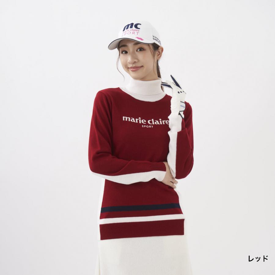 マリ クレール レディース ゴルフウェア 長袖セーター 秋 冬 タートルネックセーター 732701 marie claire|alpen-group|03