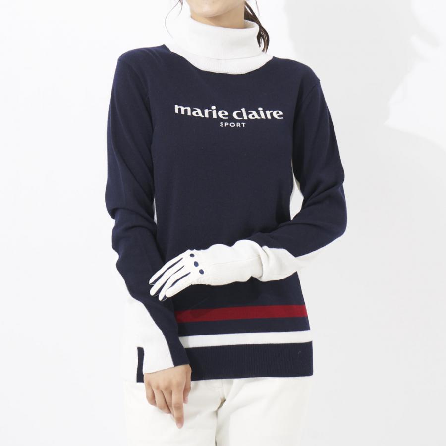 マリ クレール レディース ゴルフウェア 長袖セーター 秋 冬 タートルネックセーター 732701 marie claire|alpen-group|04