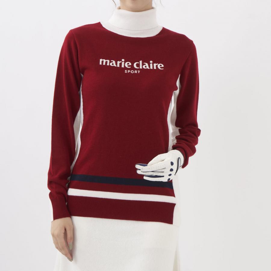 マリ クレール レディース ゴルフウェア 長袖セーター 秋 冬 タートルネックセーター 732701 marie claire|alpen-group|08