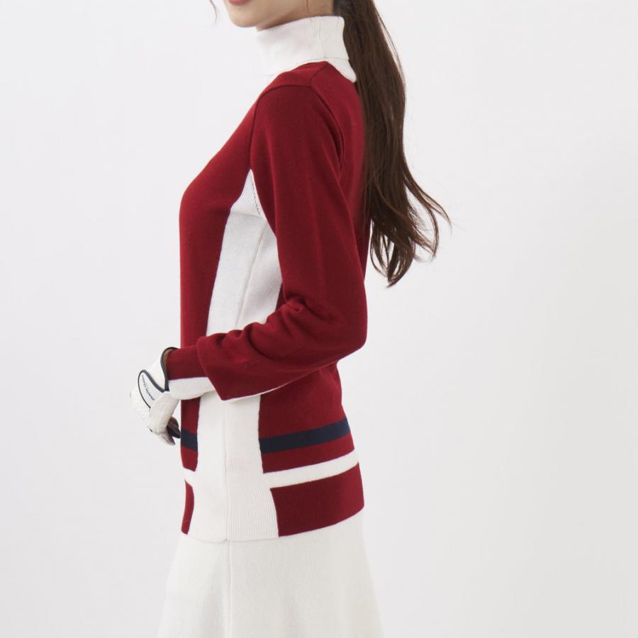 マリ クレール レディース ゴルフウェア 長袖セーター 秋 冬 タートルネックセーター 732701 marie claire|alpen-group|09