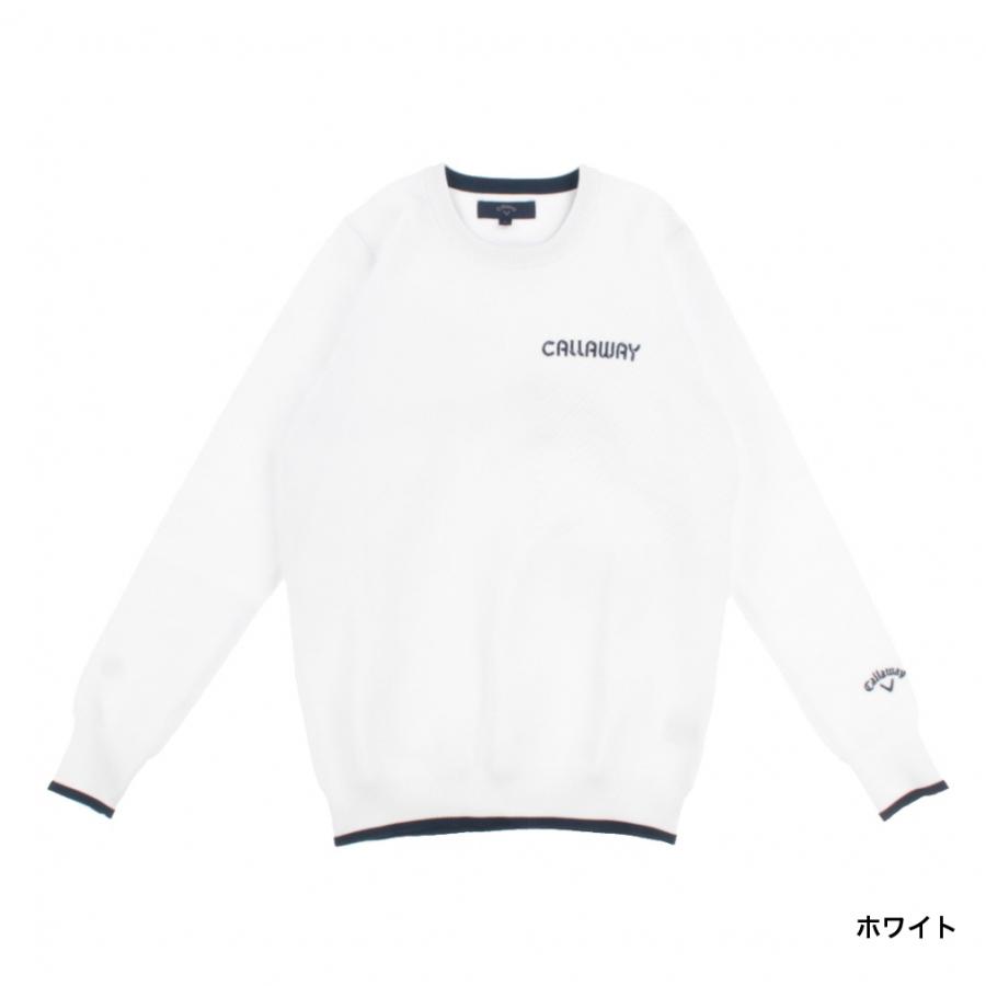 キャロウェイ レディース ゴルフウェア 長袖セーター 秋 冬 メッシュ編み撥水ニット C21218200 撥水機能のあるセーター Callaway|alpen-group|03