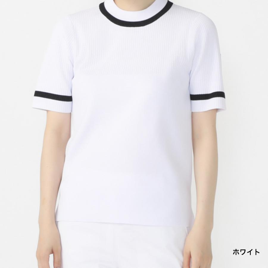 Titleist ゴルフ レディース ホワイト Tシャツ 半袖 ゴルフ ウェア TIGORA ティゴラ レディース ゴルフウェア 半袖セーター 秋 冬 T