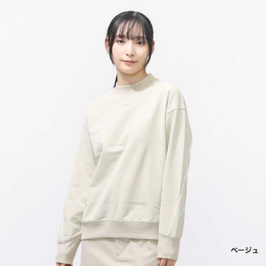 ニューバランス レディース ゴルフウェア 長袖トレーナー 春 夏 SWEAT MOCK NECK PULLOVER 0126162502 New Balanceの画像