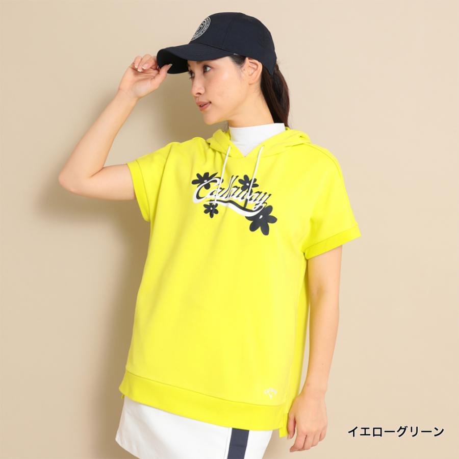 キャロウェイ レディース ゴルフウェア 半袖 トレーナー 春 夏 ロゴ