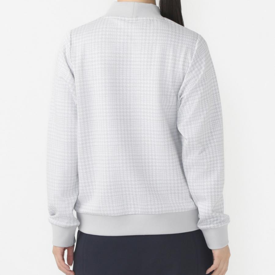 PEARLY GATES 千鳥柄モックネック ストレッチゴルフ長袖シャツ4日本製 PEARLY GATES 千鳥柄モックネック ストレッチゴルフ長袖シャツ4