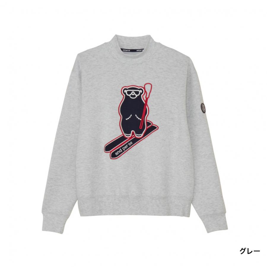 and per se（アンパスィ） レディース ゴルフウェア 長袖トレーナー 秋