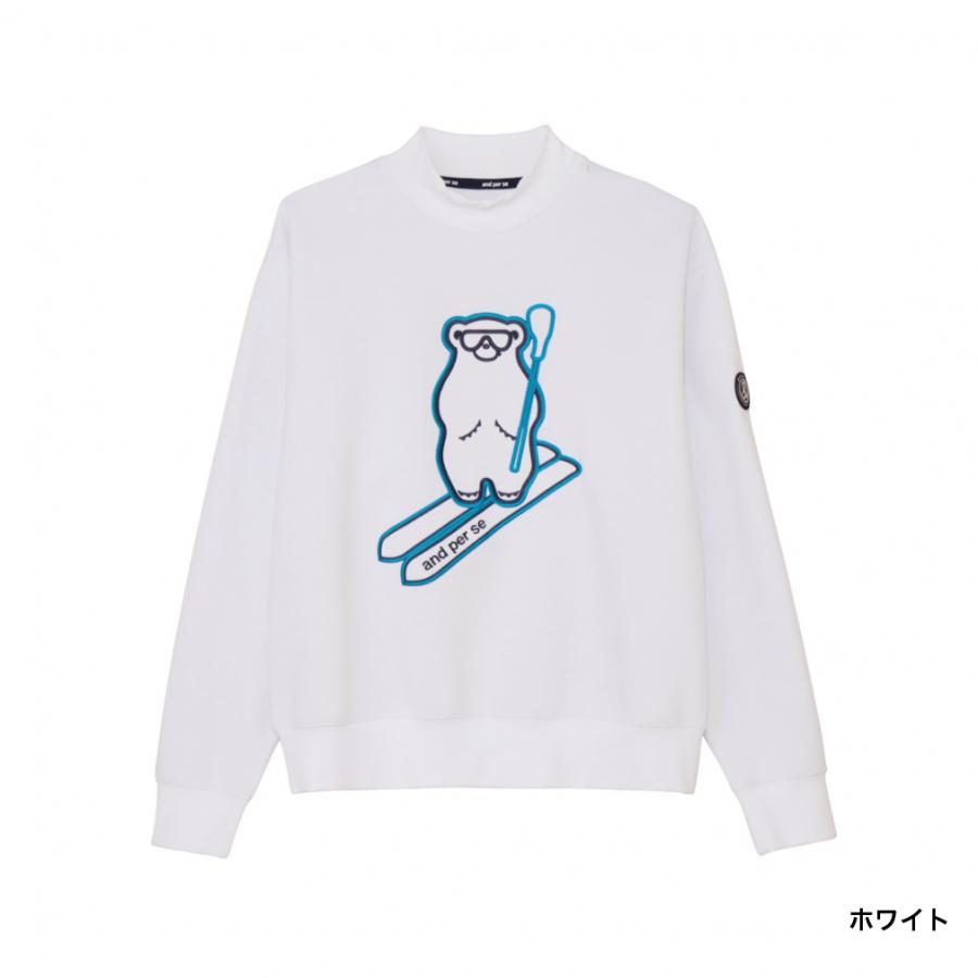 アンパスィ(and per se) ゴルフウェア トレーナー 美品 and per se（アンパスィ） レディース ゴルフウェア 長袖トレーナー 秋