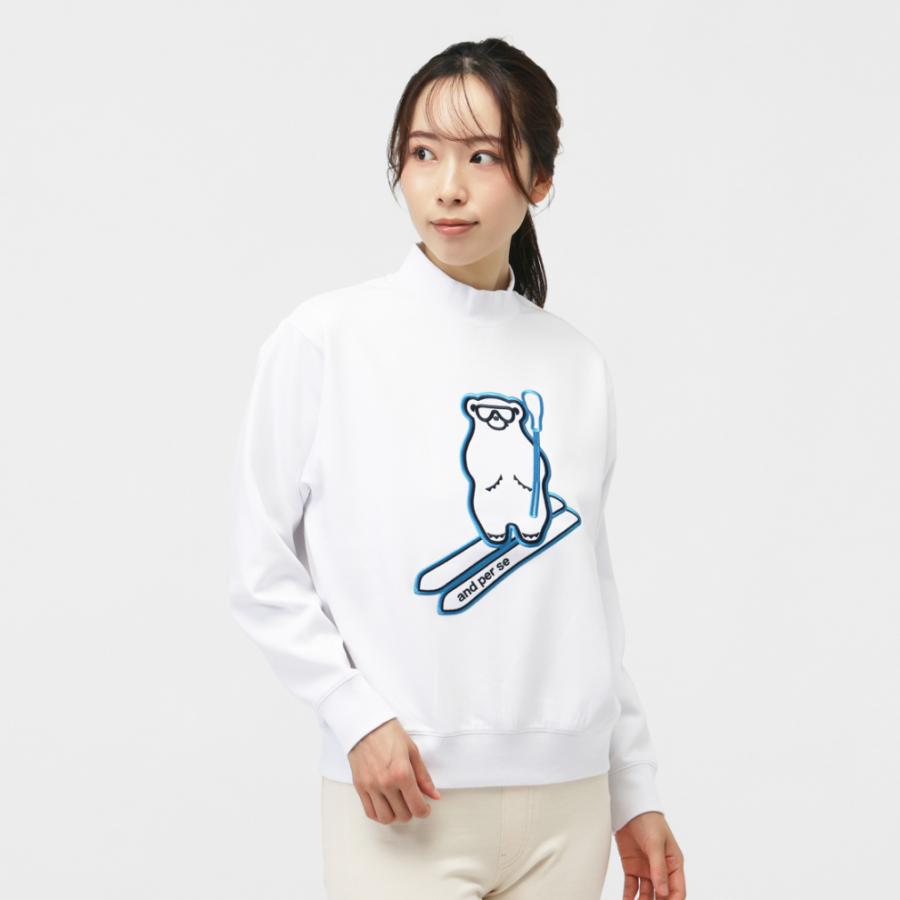 and per se（アンパスィ） レディース ゴルフウェア 長袖トレーナー 秋