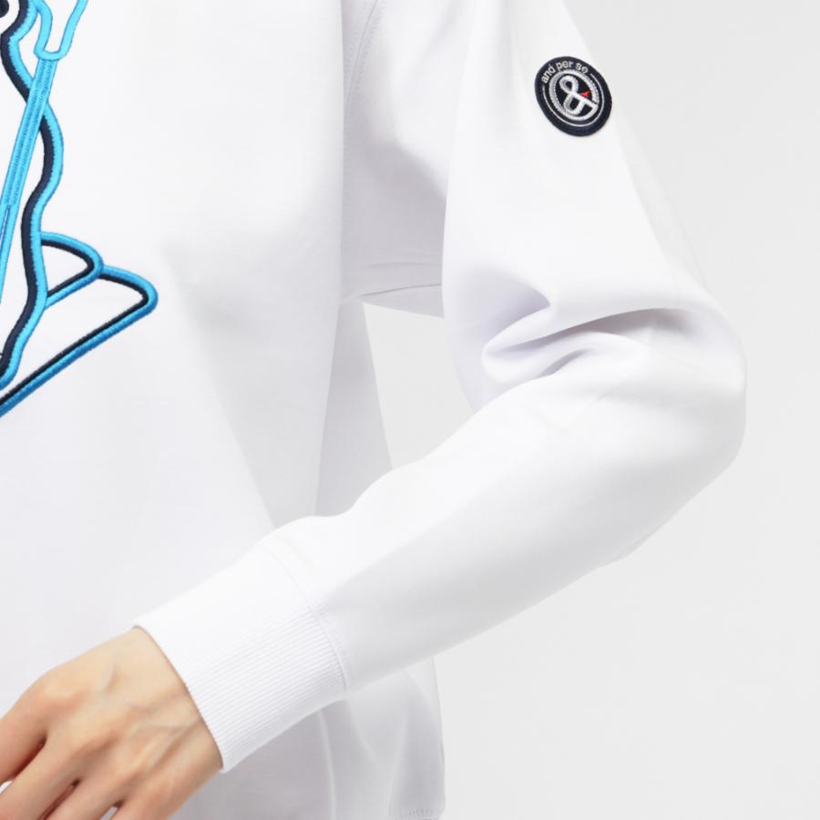 and per se（アンパスィ） レディース ゴルフウェア 長袖トレーナー 秋