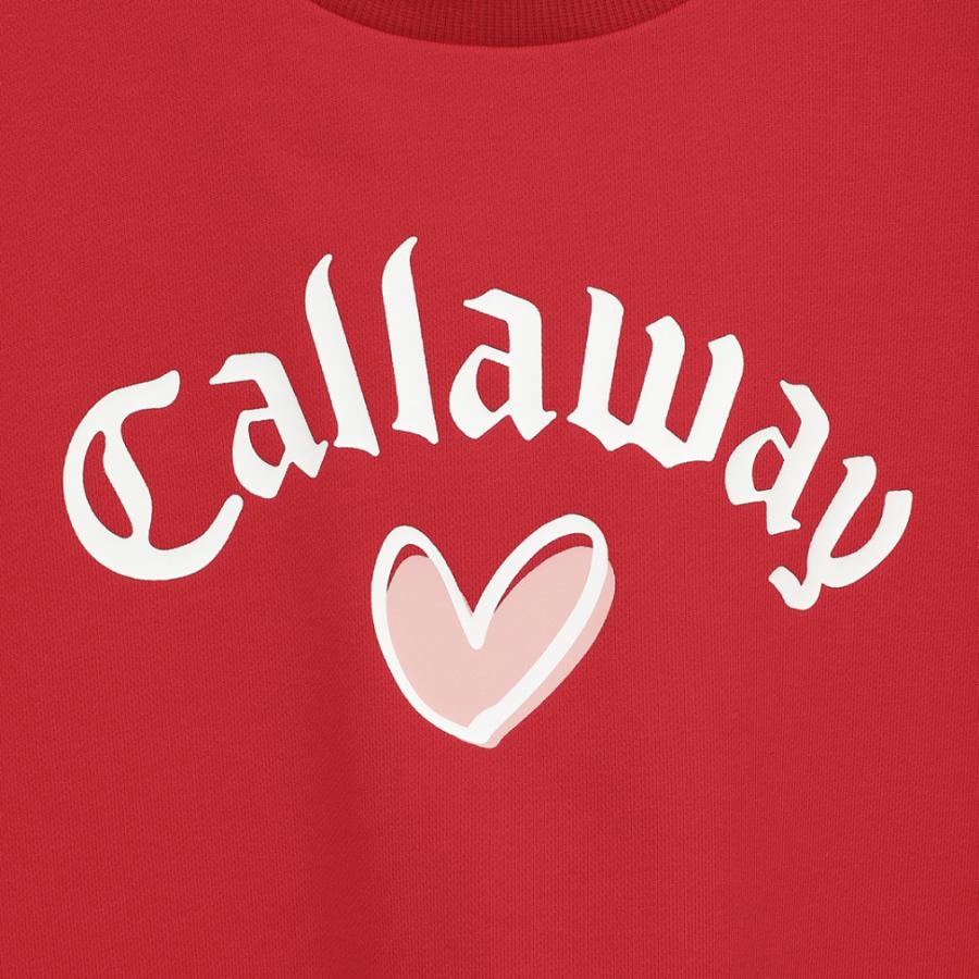 【新品】Callawayラブキャロウェイ半袖スウェットS白モックネックハートロゴ Callaway（キャロウェイ） キャロウェイゴルフ Callaway Golf LOVE
