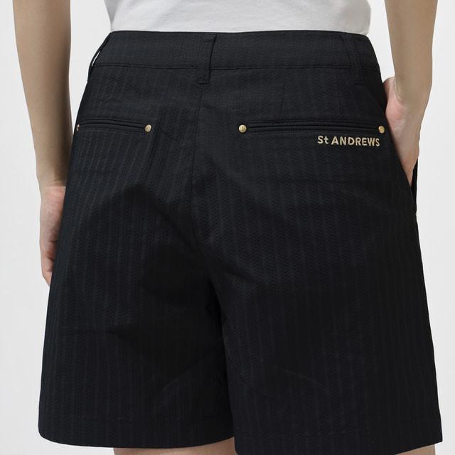 新品 St ANDREWS ドビーストレッチクロップドパンツ ゴルフ dd393 St ANDREWS セントアンドリュース レディース ゴルフウェア ショート