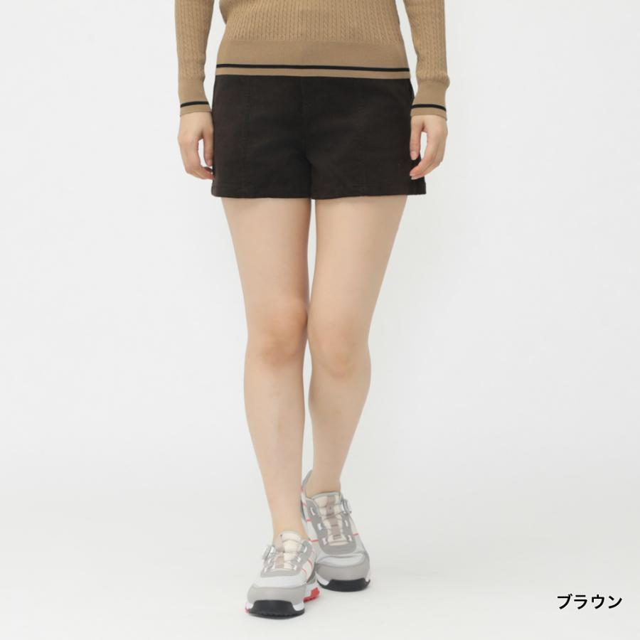 <新品未使用>VIVA HEART コーデュロイストレッチショートパンツ VIVA HEART ビバハート レディース ゴルフウェア ショートパンツ