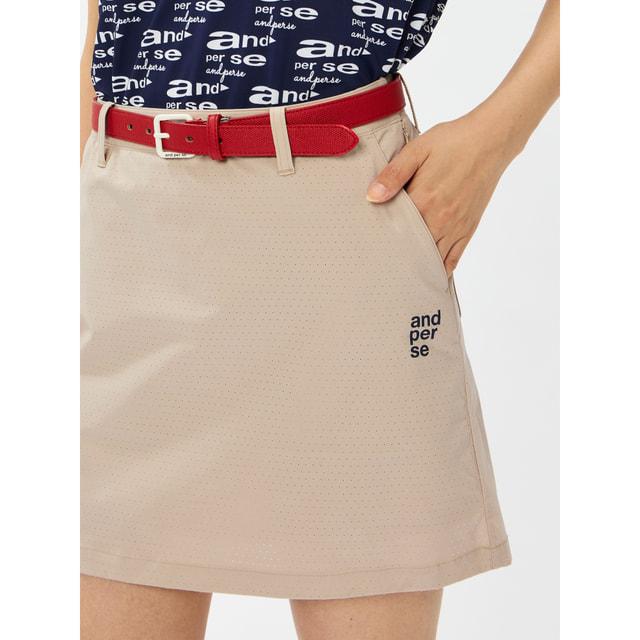 新品◇アンパスィ◇ and per se◇ライトウェイトニットスカート◇M◇春