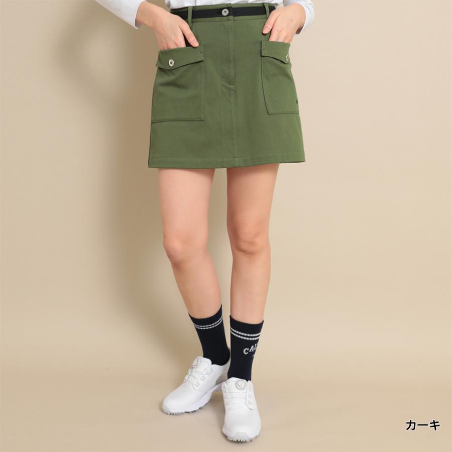 キャロウェイ レディース ゴルフウェア スカート 春 夏 撥水ニット