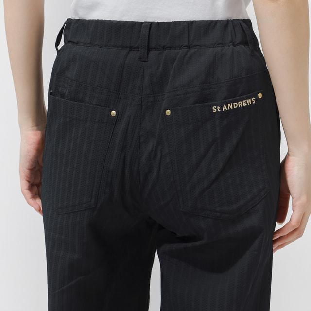✦ST ANDREWS✦ゴルフパンツ 黒 LLsize(良品) ★お買い得品★ St ANDREWS セントアンドリュース レディース ゴルフウェア ロング