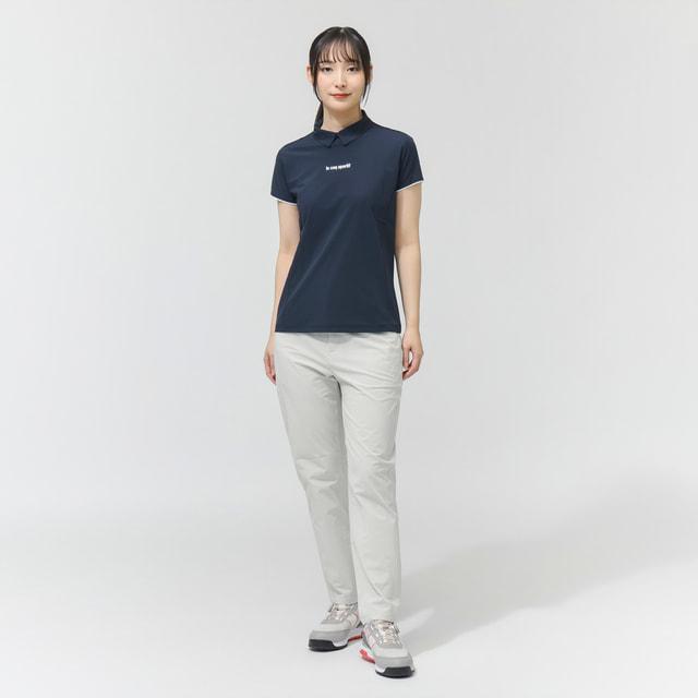 ルコックスポルティフ ゴルフ レディース ゴルフウェア ロングパンツ 春 夏 チェック柄9分丈パンツ カジュアル LG6SLP55L le coq sportif GOLFの画像