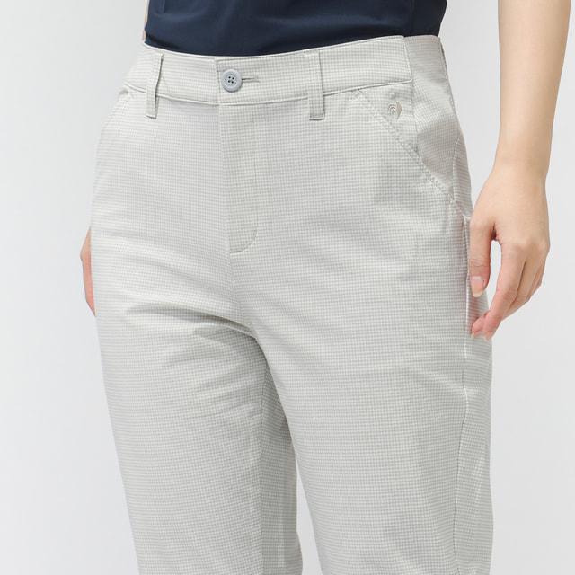ルコックスポルティフ ゴルフ レディース ゴルフウェア ロングパンツ 春 夏 チェック柄9分丈パンツ カジュアル LG6SLP55L le coq sportif GOLFの画像
