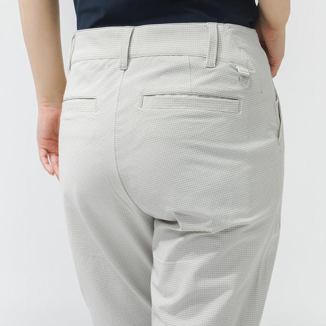 ルコックスポルティフ ゴルフ レディース ゴルフウェア ロングパンツ 春 夏 チェック柄9分丈パンツ カジュアル LG6SLP55L le coq sportif GOLFの画像