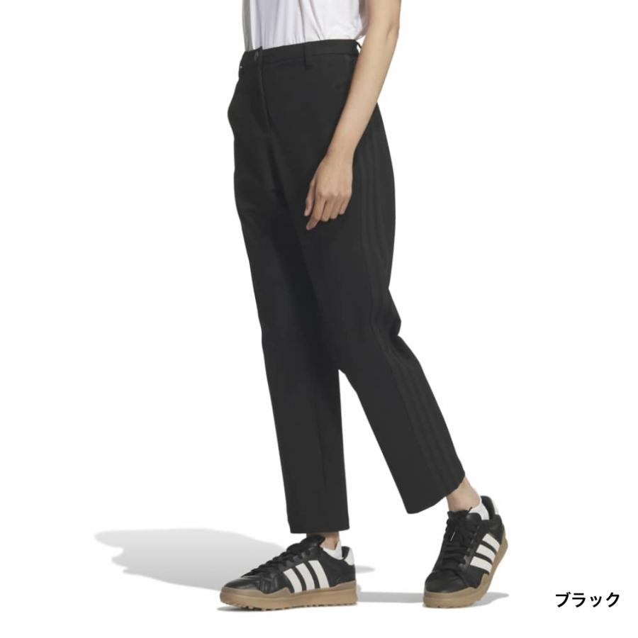 アディダス レディース ゴルフウェア ロングパンツ 春 夏 スリーストライプス EX-STRETCH ACTIVE アンクルパンツ カジュアル E4948 adidasの画像
