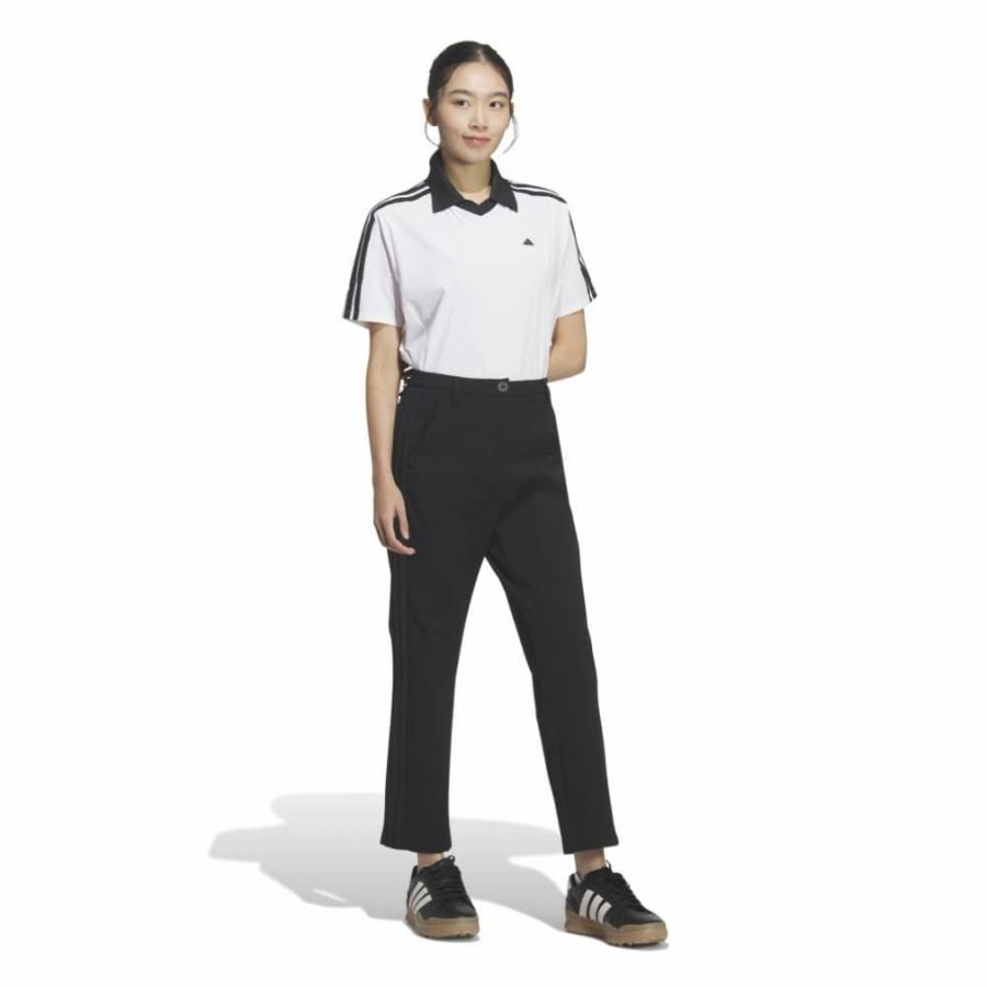 アディダス レディース ゴルフウェア ロングパンツ 春 夏 スリーストライプス EX-STRETCH ACTIVE アンクルパンツ カジュアル E4948 adidasの画像
