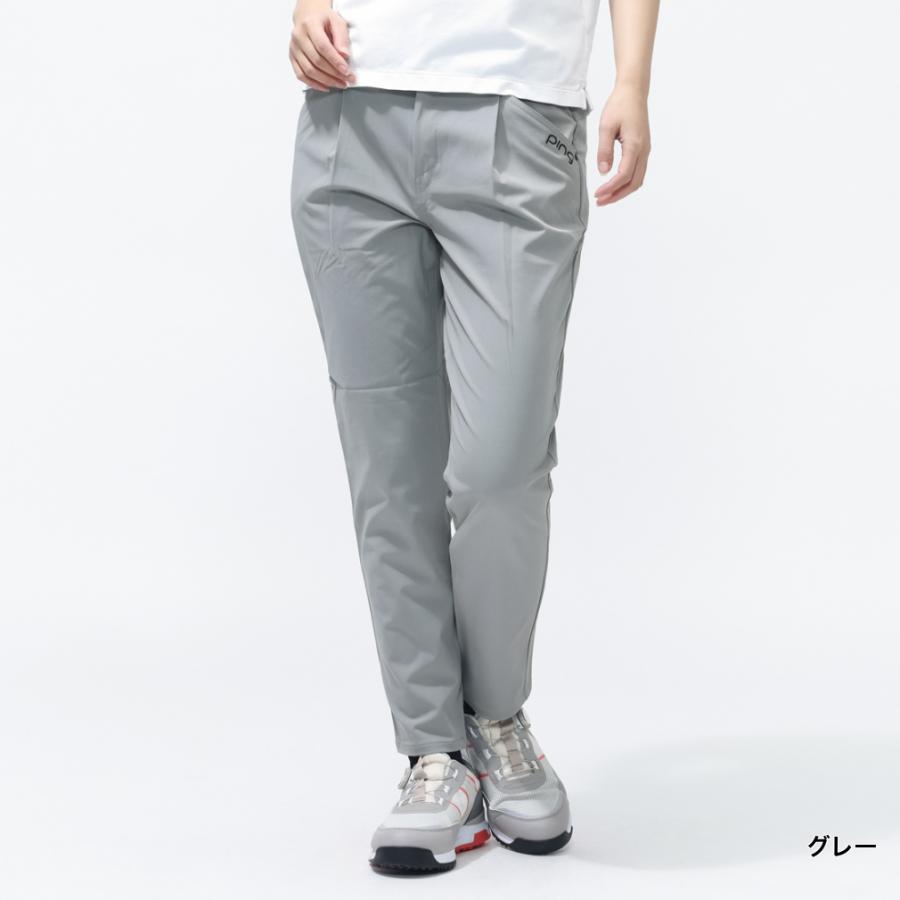 ピン レディース ゴルフウェア ロングパンツ 春 夏 フィット＆ストレッチワンタックテーパードパンツ カジュアル 6226131200 PINGの画像