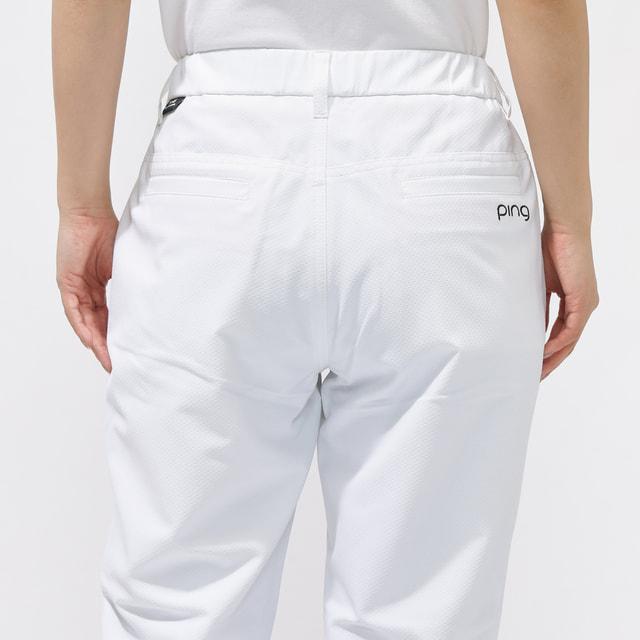 ピン レディース ゴルフウェア ロングパンツ 春 夏 ストレッチドビー裾スリットテーパードパンツ カジュアル 6226131500 PINGの画像