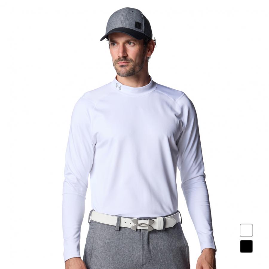 【美品】アンダーアーマー UNDERARMOURゴルフウェア XLメンズ白 UNDER ARMOUR（アンダーアーマー） ゴルフウェア 長袖コンプレッション