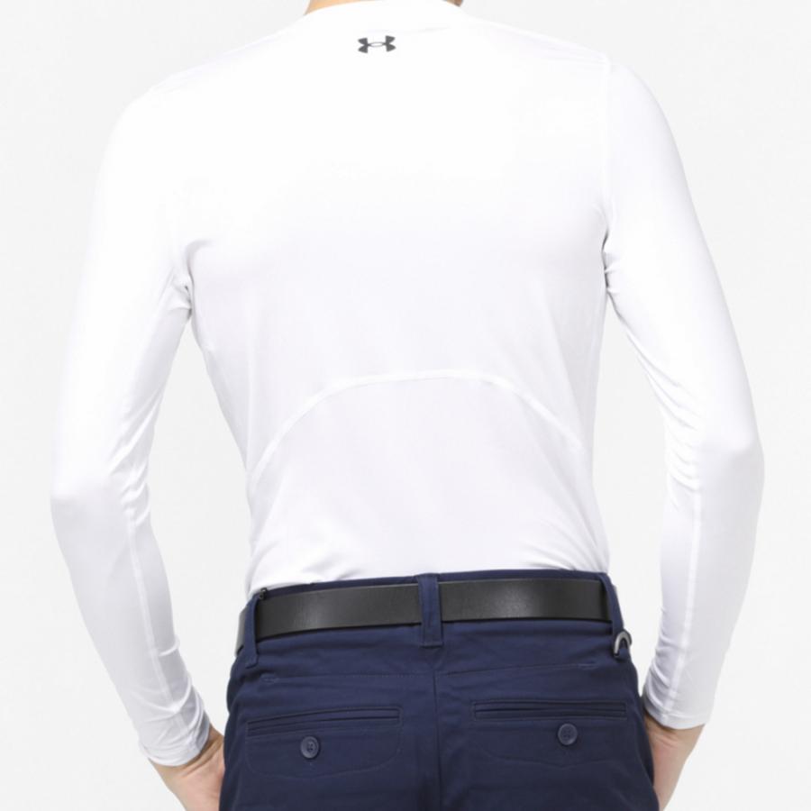 アンダーアーマー ゴルフウェア 長袖コンプレッションインナー 春 夏 UA HEATGEAR FITTED V-NECK 1371673 メンズ UNDER ARMOUR｜alpen-group｜04