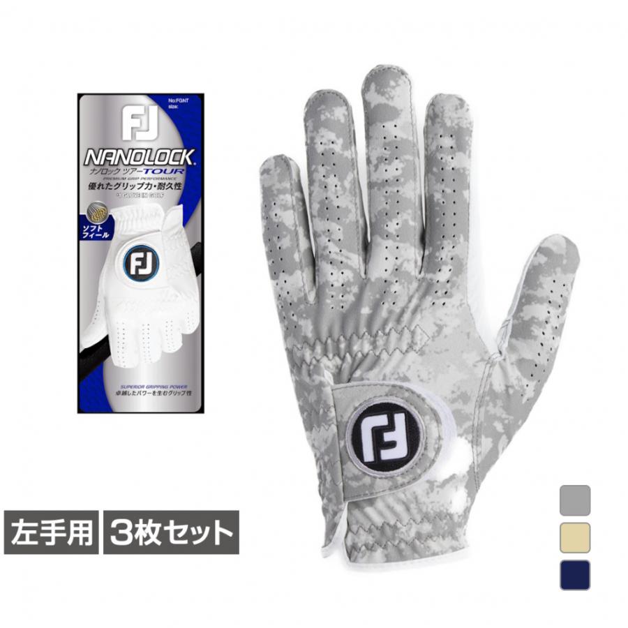 FootJoy（フットジョイ） ゴルフグローブ 3枚セット 24ナノロック