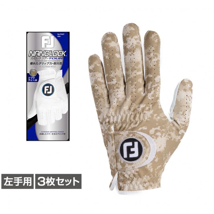 FootJoy（フットジョイ） ゴルフグローブ 3枚セット 24ナノロック