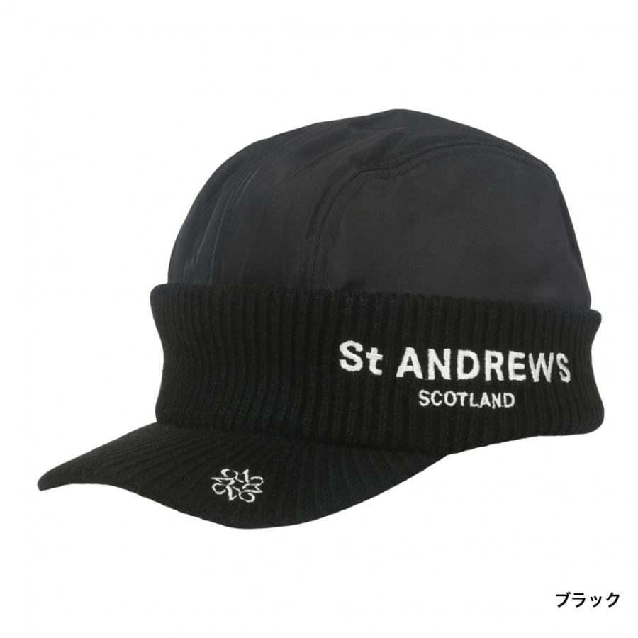 St ANDREWS セントアンドリュース ゴルフウェア ニット帽子 秋 冬