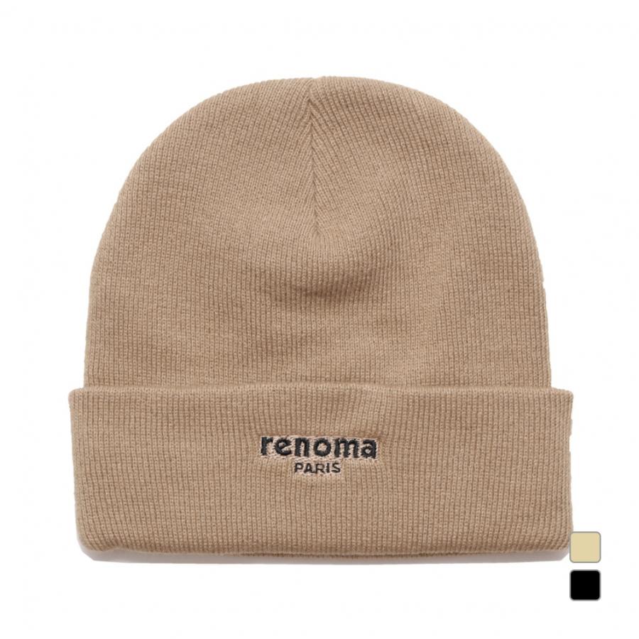 レノマ ゴルフウェア ニット帽子 秋 冬 BRAND LOGO CUFF KNIT CAP RGAC