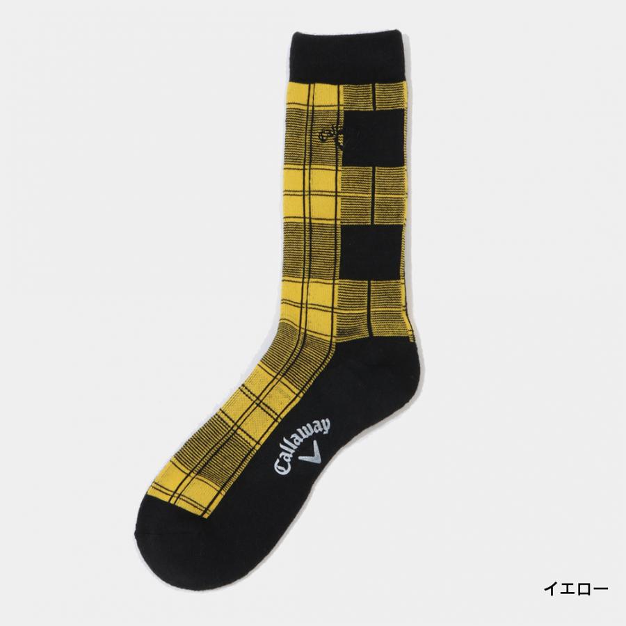 Callaway（キャロウェイ） ゴルフウェア ソックス 秋 冬 チェック柄