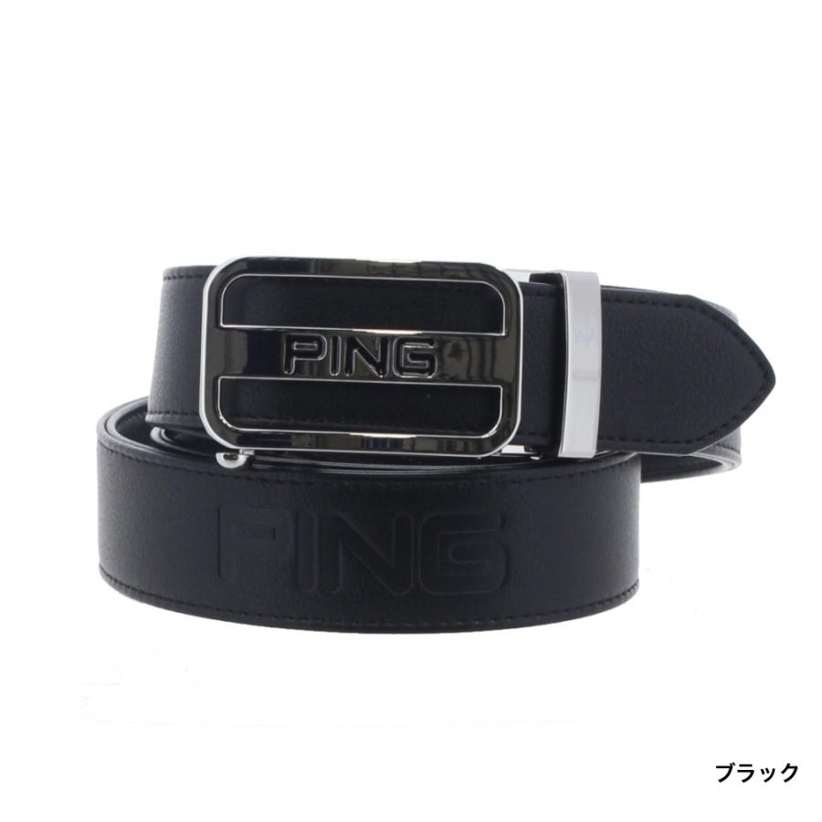 PING（ピン） ゴルフウェア ベルト 春 夏 ロゴスライドバックル