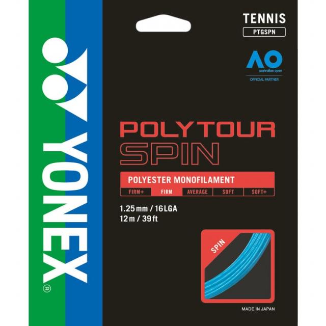 ヨネックス ポリツアースピン125 PTGSPN 新発売 硬式テニス 最大55％オフ！ ストリング YONEX