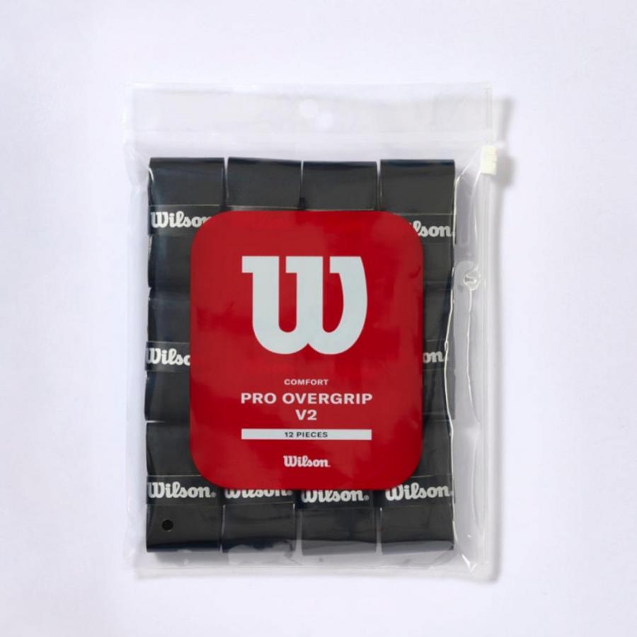 Wilson（ウイルソン） PRO OVERGRIP V2 BLACK 12PK プロ オーバー