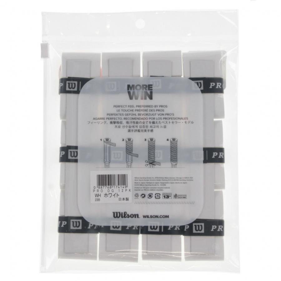Wilson（ウイルソン） プロオーバーグリップ ホワイト 12本入り PRO