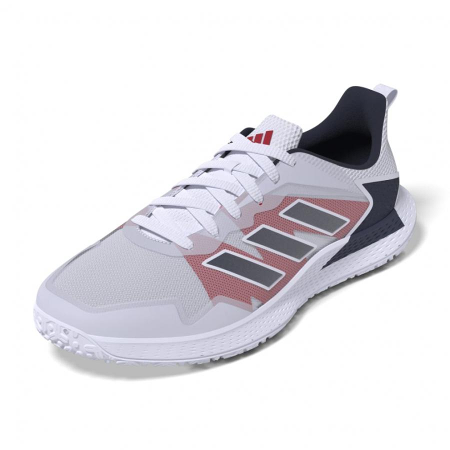 アディダス DefiantSpeedMOC HR1026 メンズ テニス オムニクレー用シューズ : ホワイト×ネイビー adidas