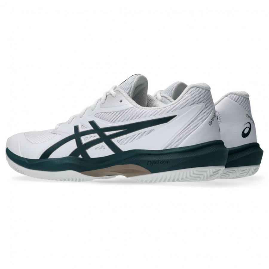 アシックス GAME FF ゲーム FF CLAY/OC オムニ・クレー 1041A490 メンズ テニス オムニクレー用シューズ 2E : ホワイト×グリーン asics | ASICS | 06