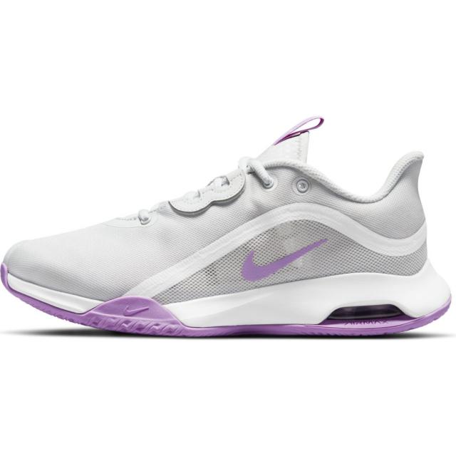 ナイキ ウィメンズ Ws エア マックス バレー Cu グレー パープル レディース オールコート用シューズ テニス Nike お気に入