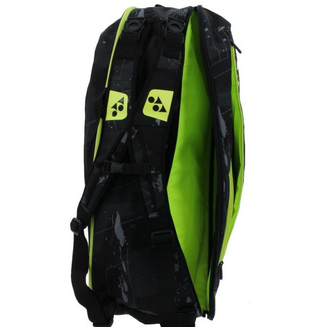 ヨネックス ラケットバッグ6 BAG2002R テニス バドミントン ラケットバッグ 6本用 : ブラック×イエロー YONEX|alpen-group|05